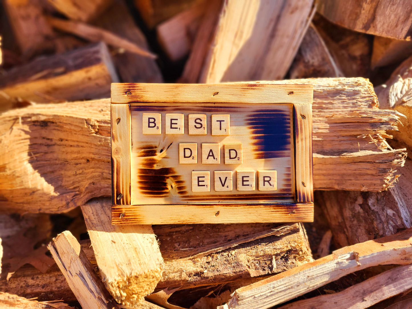 Best Dad Ever -Scrabble Sign