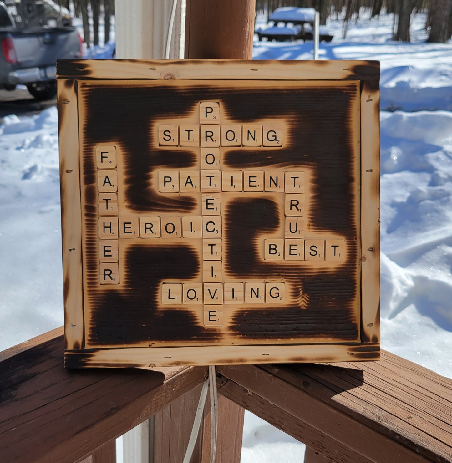 Father Scrabble Sign