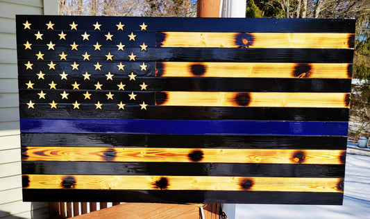 Signature Blue Line American Flag