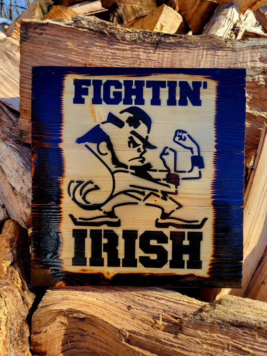 Fightin' Irish Wood Plaque