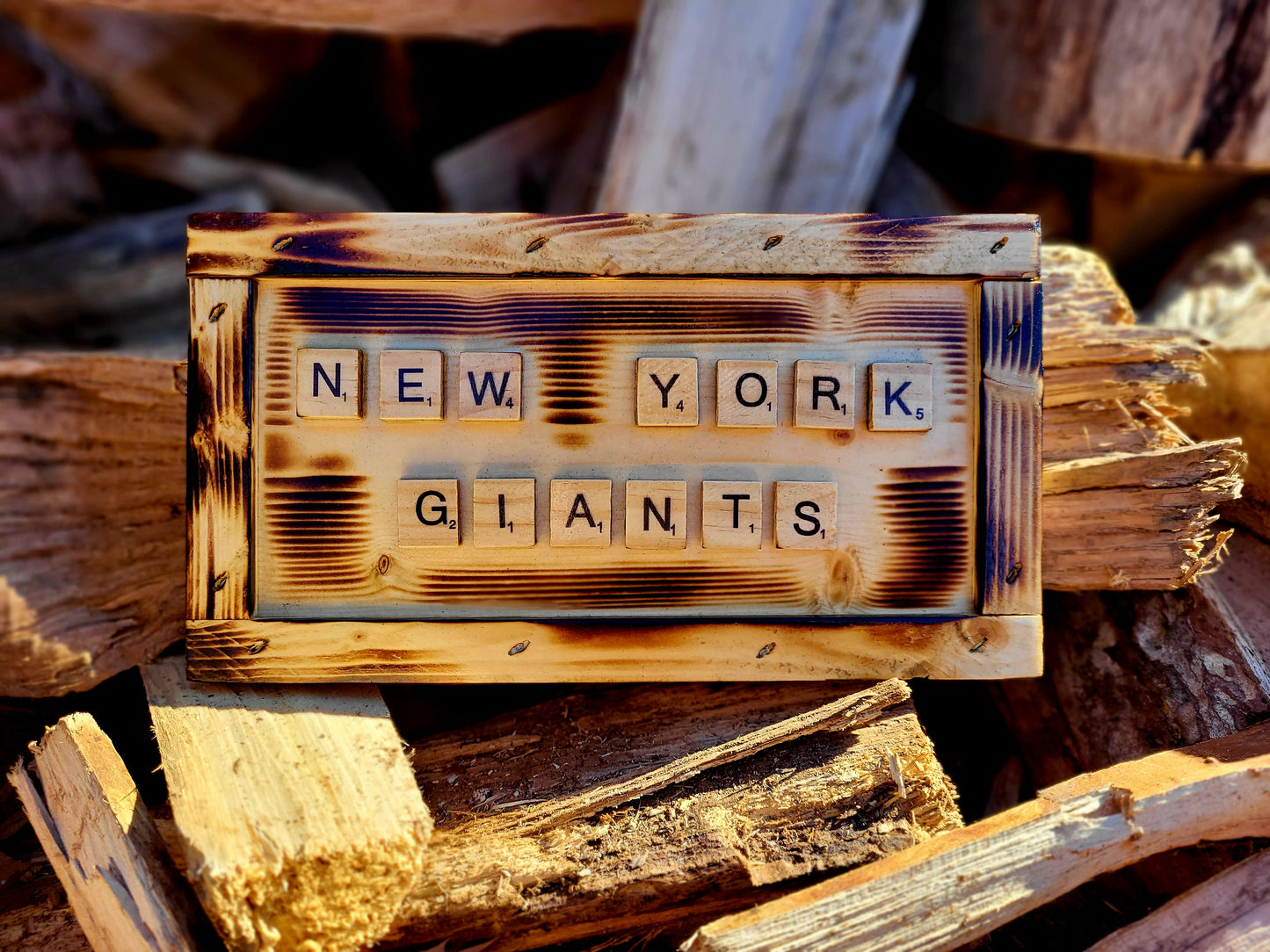 New York Giants- Scrabble Sign