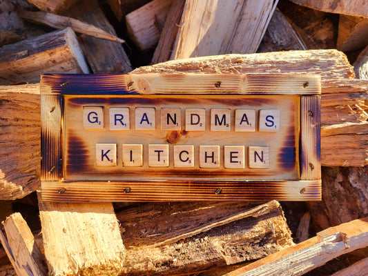 Grandmas Kitchen- Scrabble Sign