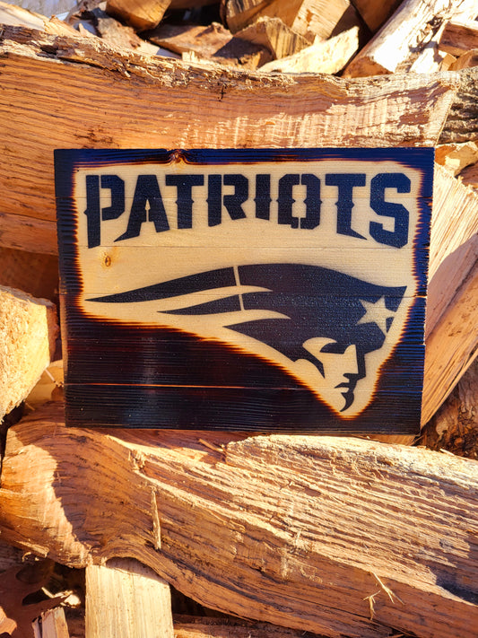 Patriots Wood Plaque