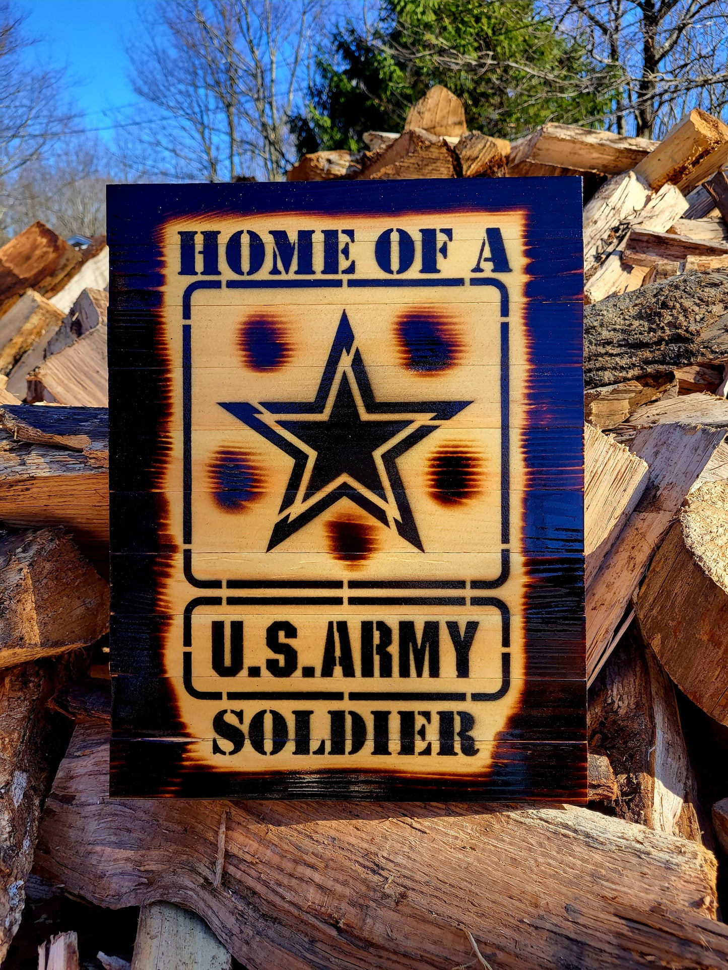 Home of an Army Soldier- Wood Plaque