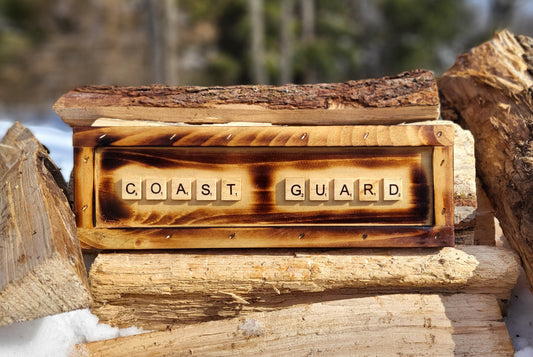 Coast Guard Scrabble Sign