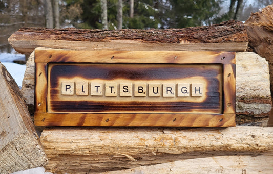 Pittsburgh Scrabble Sign