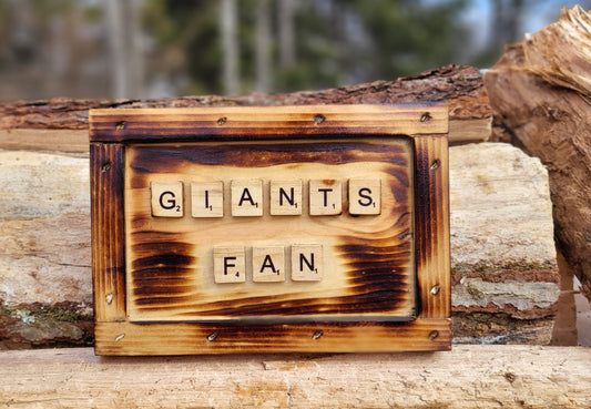 Giants Fan Scrabble Sign