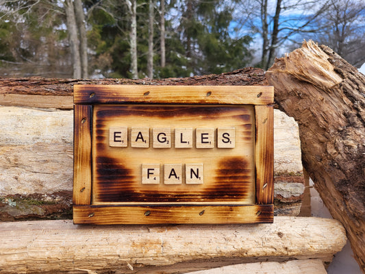 Eagles Fan Scrabble Sign